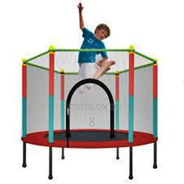 4ft Mini Trampoline for Kids – With Protective Net Padded Poles