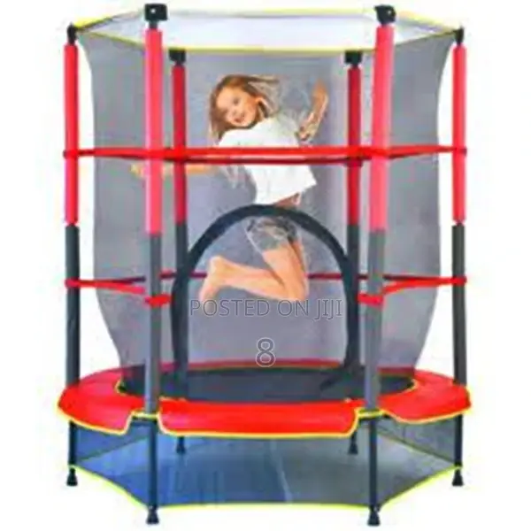 4ft Bouncing Trampoline for Kids – Durable Frame Safety Enclosure