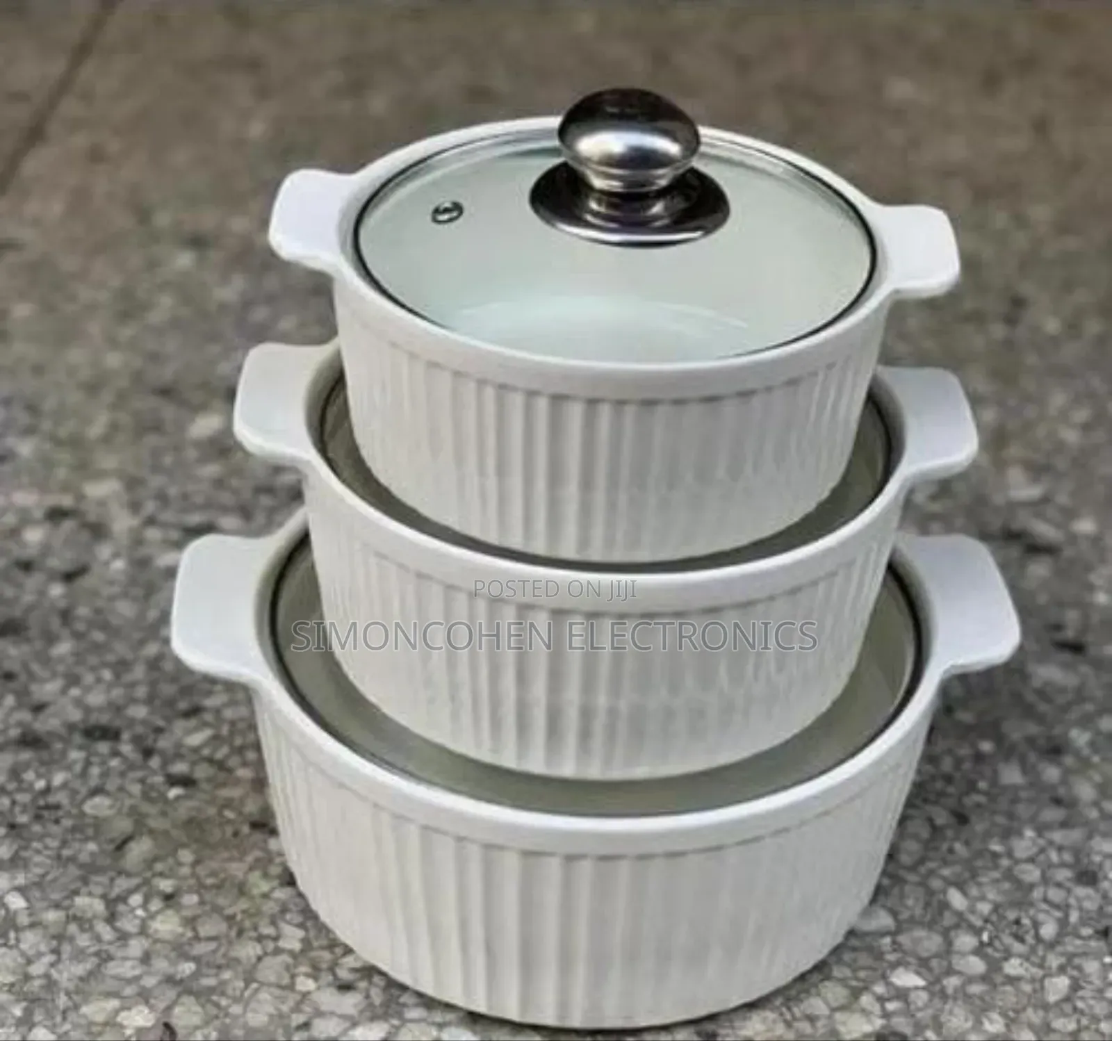 3 Pcs Ceramic Bowls