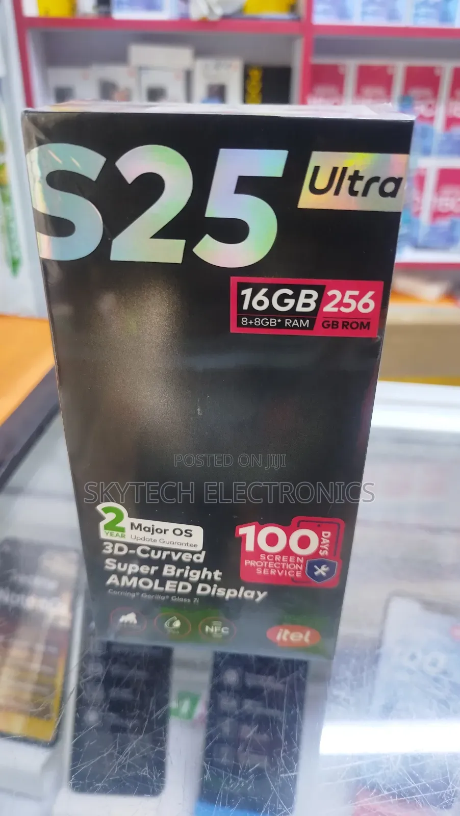 New Itel S25 Ultra 256 GB Black
