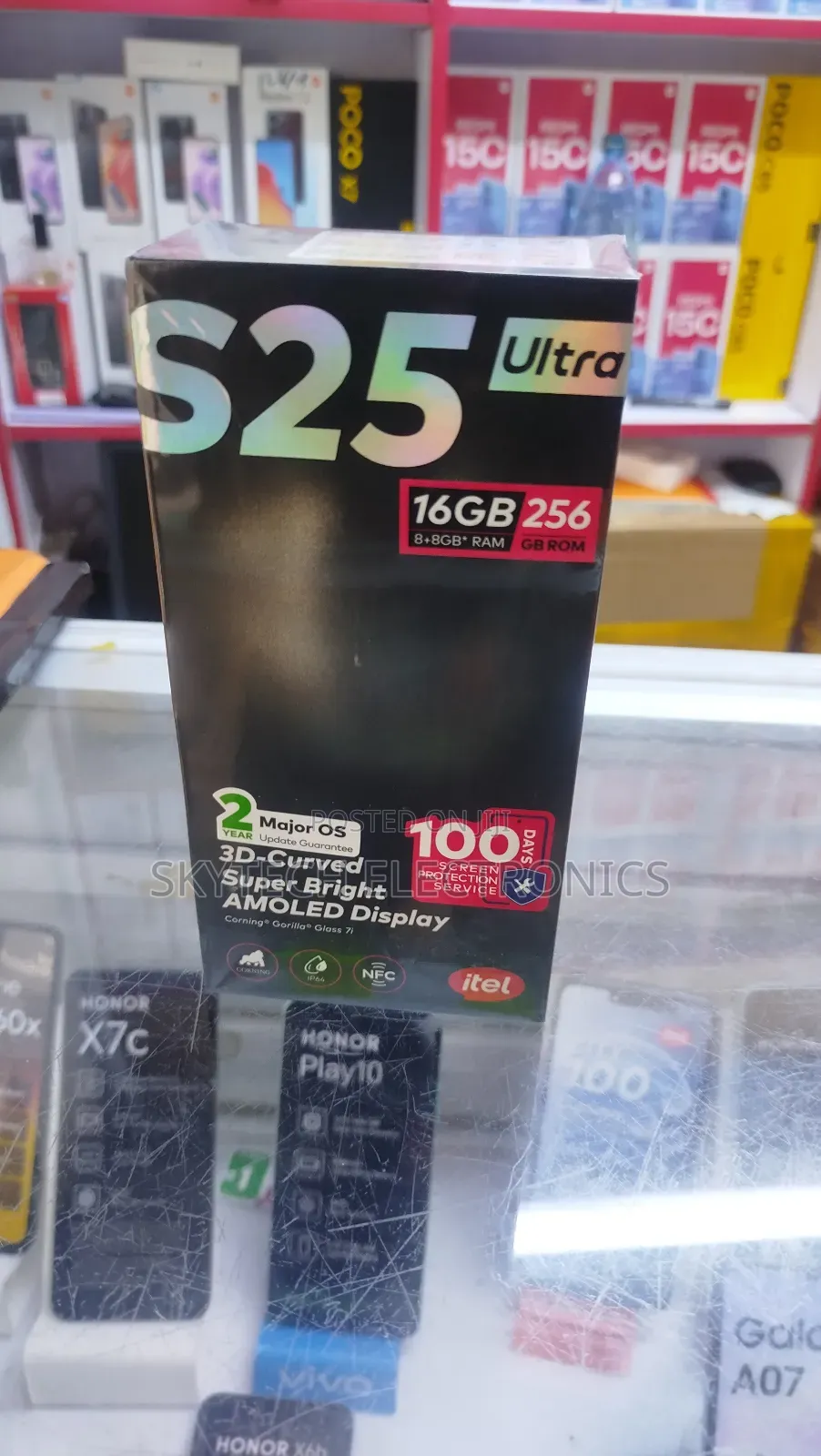 New Itel S25 Ultra 256 GB Black