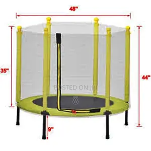 Fun 4ft Kids Fitness Trampoline – Strong, Safe Easy to Assemble