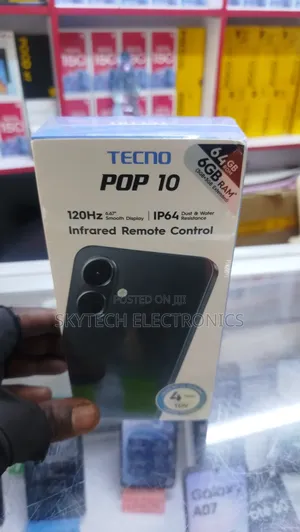 New Tecno Pop 10 64 GB Black