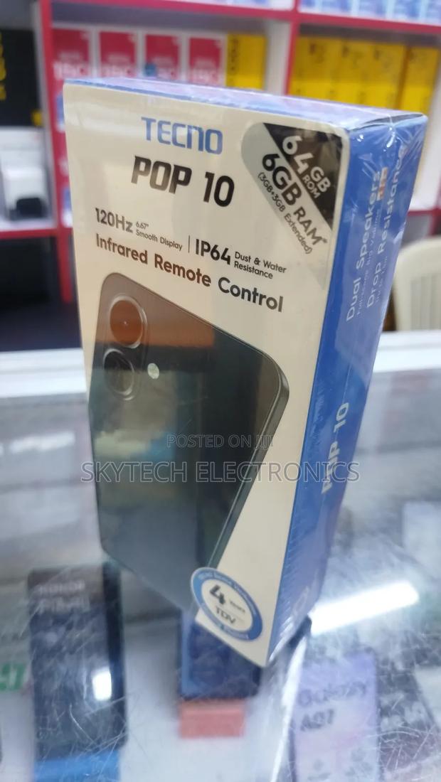 New Tecno Pop 10 64 GB Black - thumbnail 2