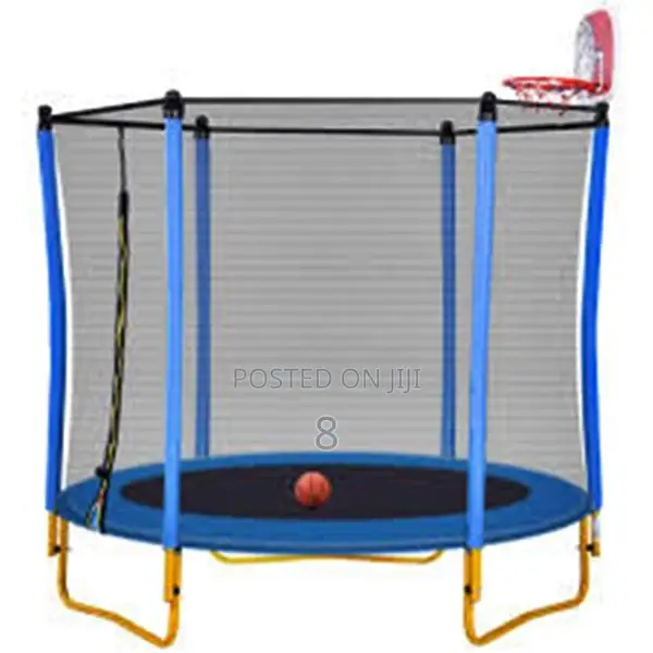 4ft Kids Trampoline With Safety Net – Strong, Safe Super Fun!