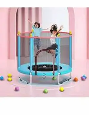 Ft Children’S Bouncing Trampoline – With Net Foam Padding