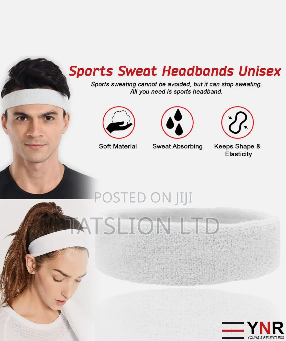Gym Sweatbands Sports Headband Cotton