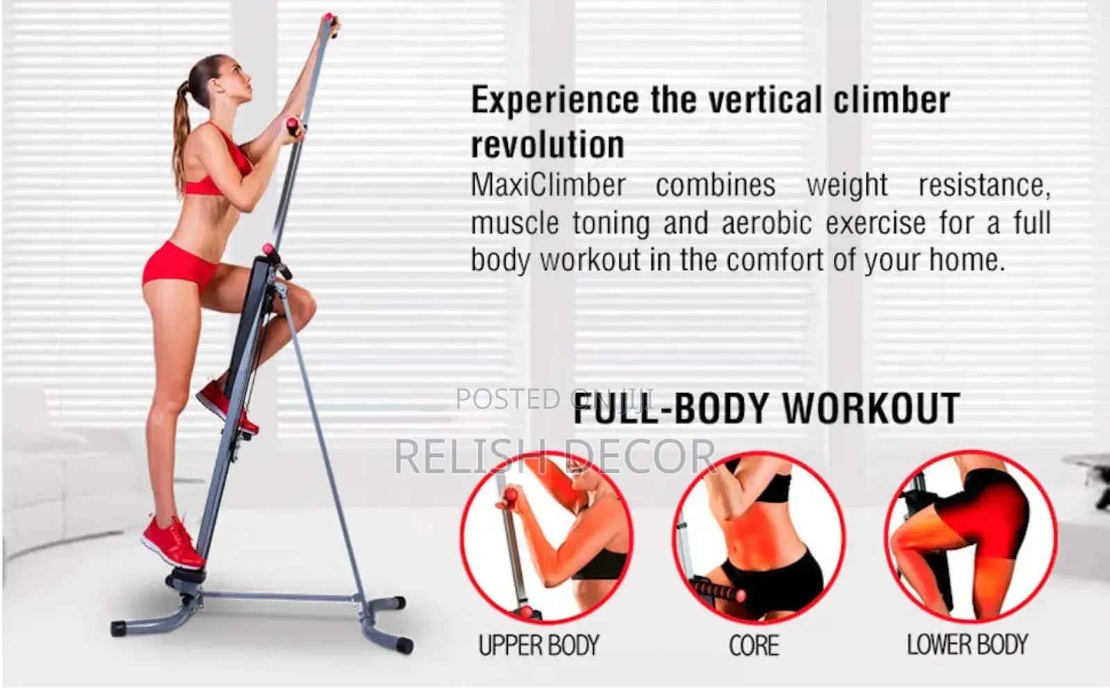 Maxi Climber Vertical Climbing Exercise Machine.