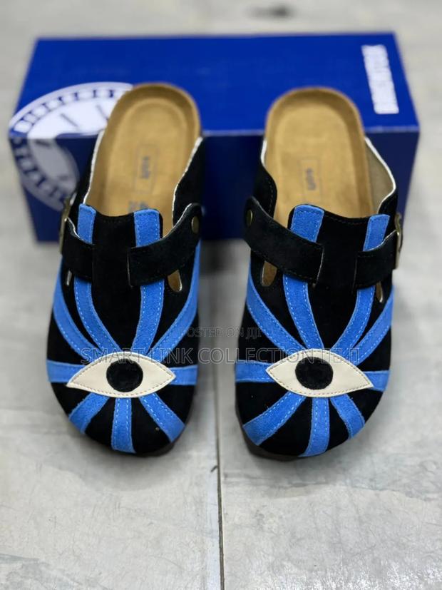 Skeleton Black Blue Clogs - thumbnail 2