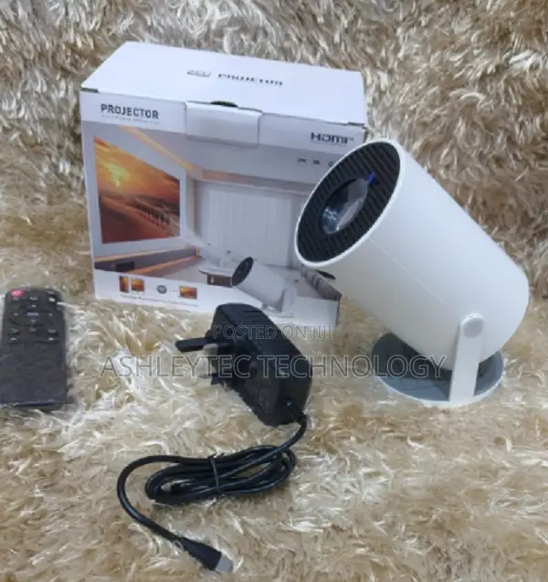Hy300 - Mini Portable Projector Android 1080p 720p 180° Rotation .