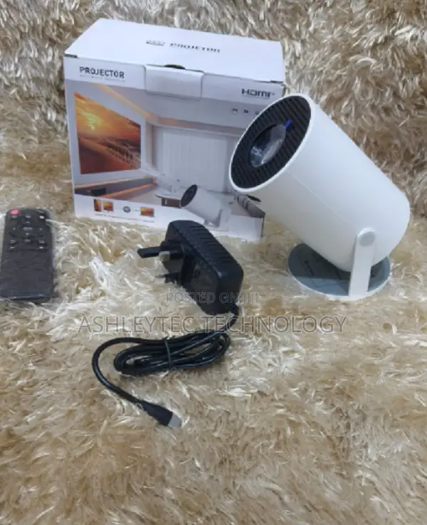 Hy300 - Mini Portable Projector Android 1080p 720p 180° Rotation .