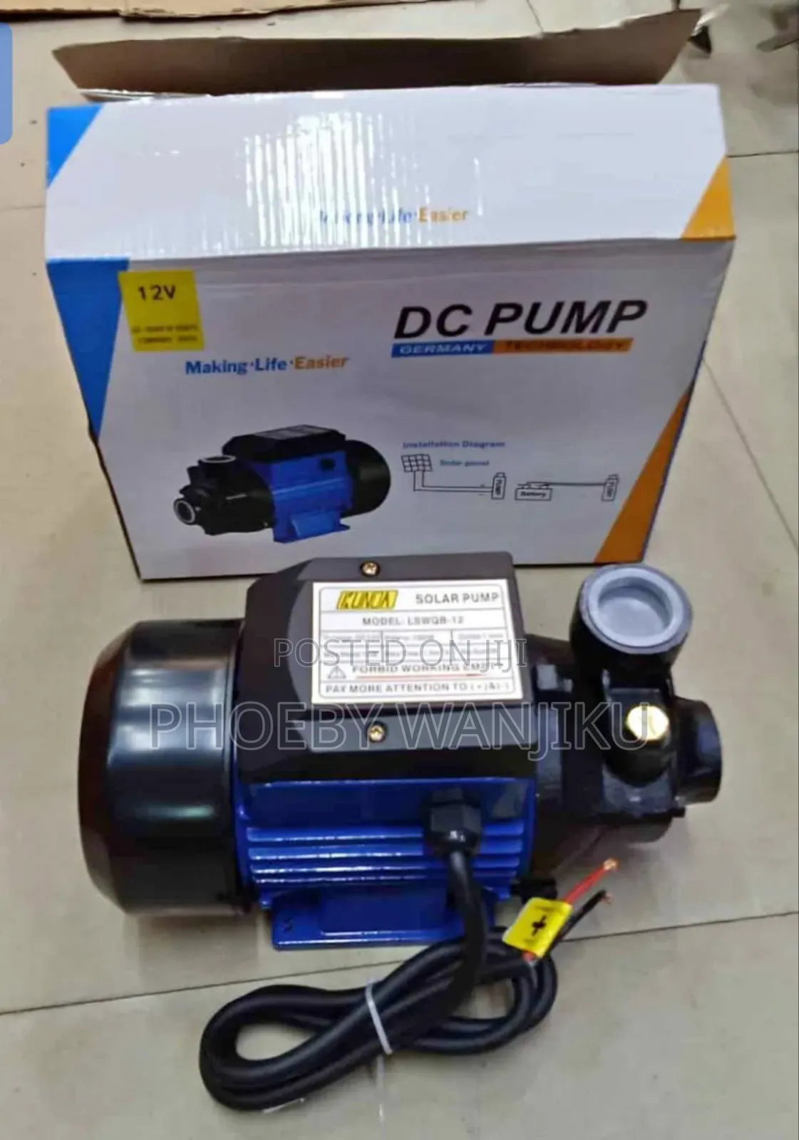 Dc Water Pump/Solar Booster Pump 12v