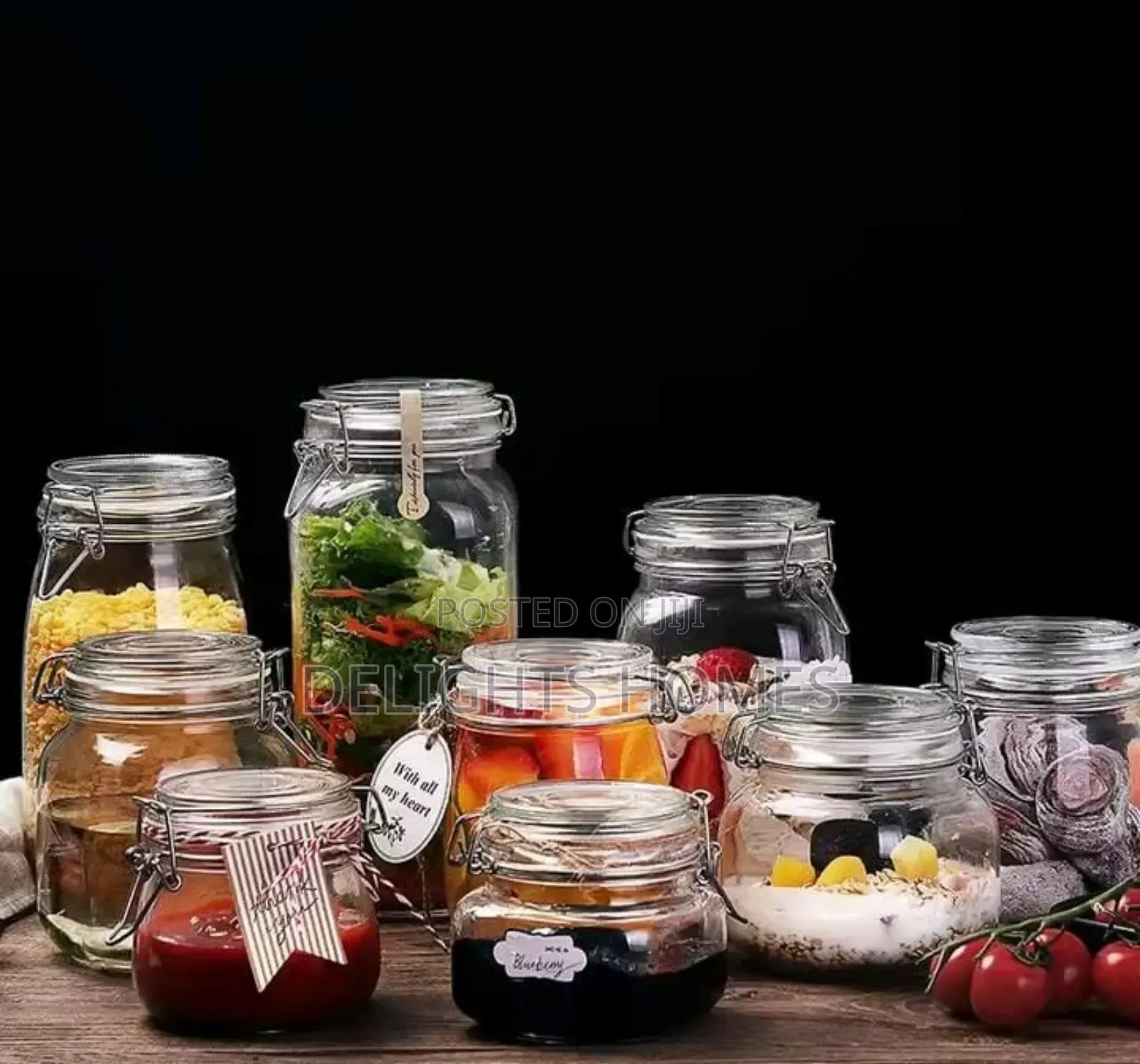 Airtight Storage / Fermentation Clip Top Jars-Alp