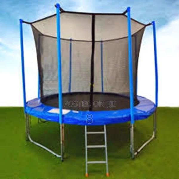 Big 6ft Children’S Trampoline – Strong Frame Secure Net - main view