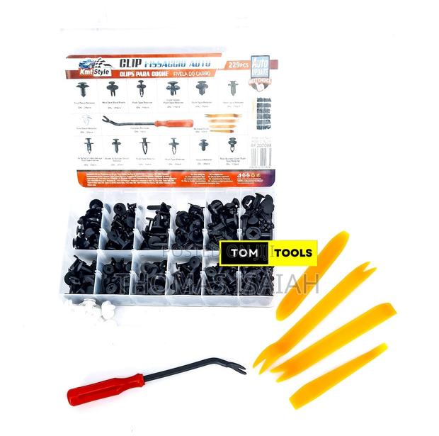 229pcs Assorted Car Push Retainer Body Clips and Pry Bars Removers - main view