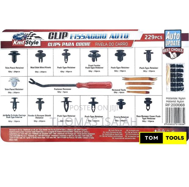 229pcs Assorted Car Push Retainer Body Clips and Pry Bars Removers - thumbnail 2