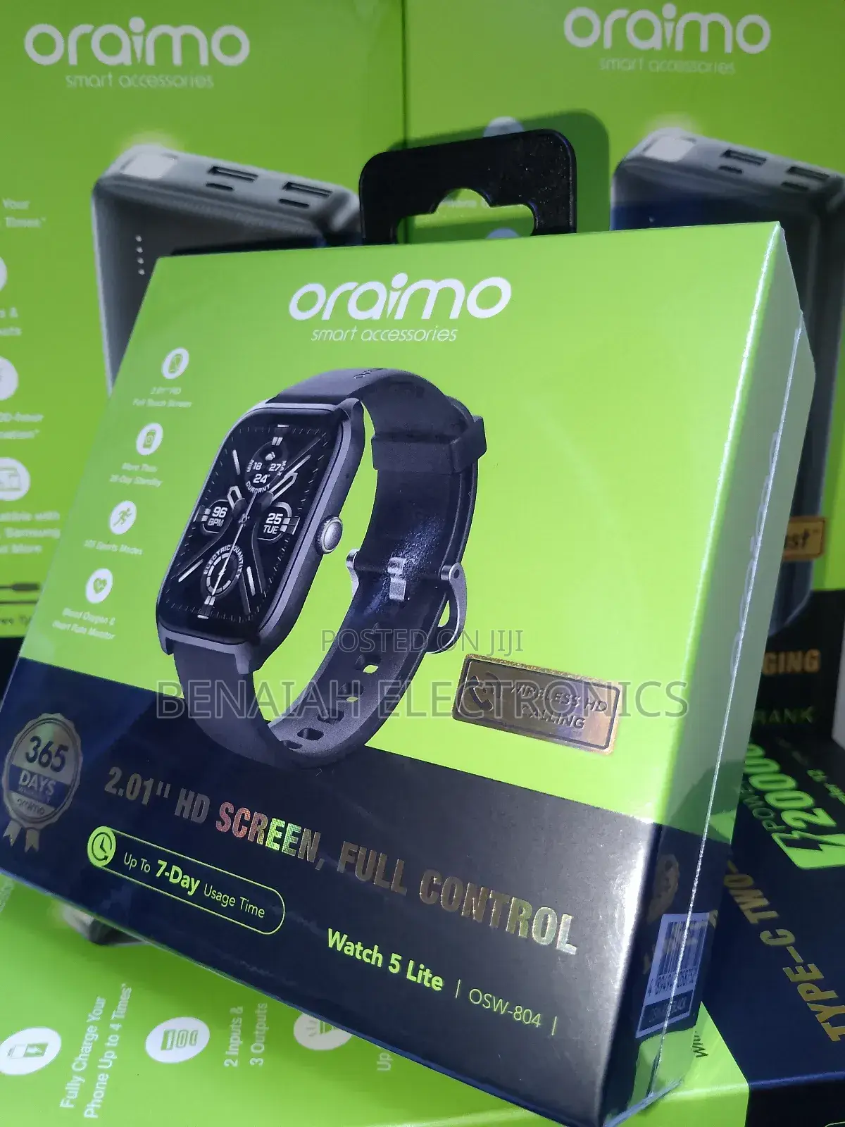 Oraimo Smart Watch 5 Lite 2.01 Hd Screen Elegant Style
