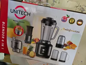 Unitech 6-in-1 Food Processor W/ Stainless Steel Blades