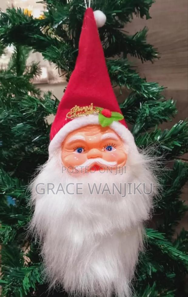 Christmas Santa Head Decor