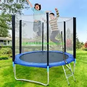 6ft Children’S Jumping Trampoline – With Enclosure Foam Padding