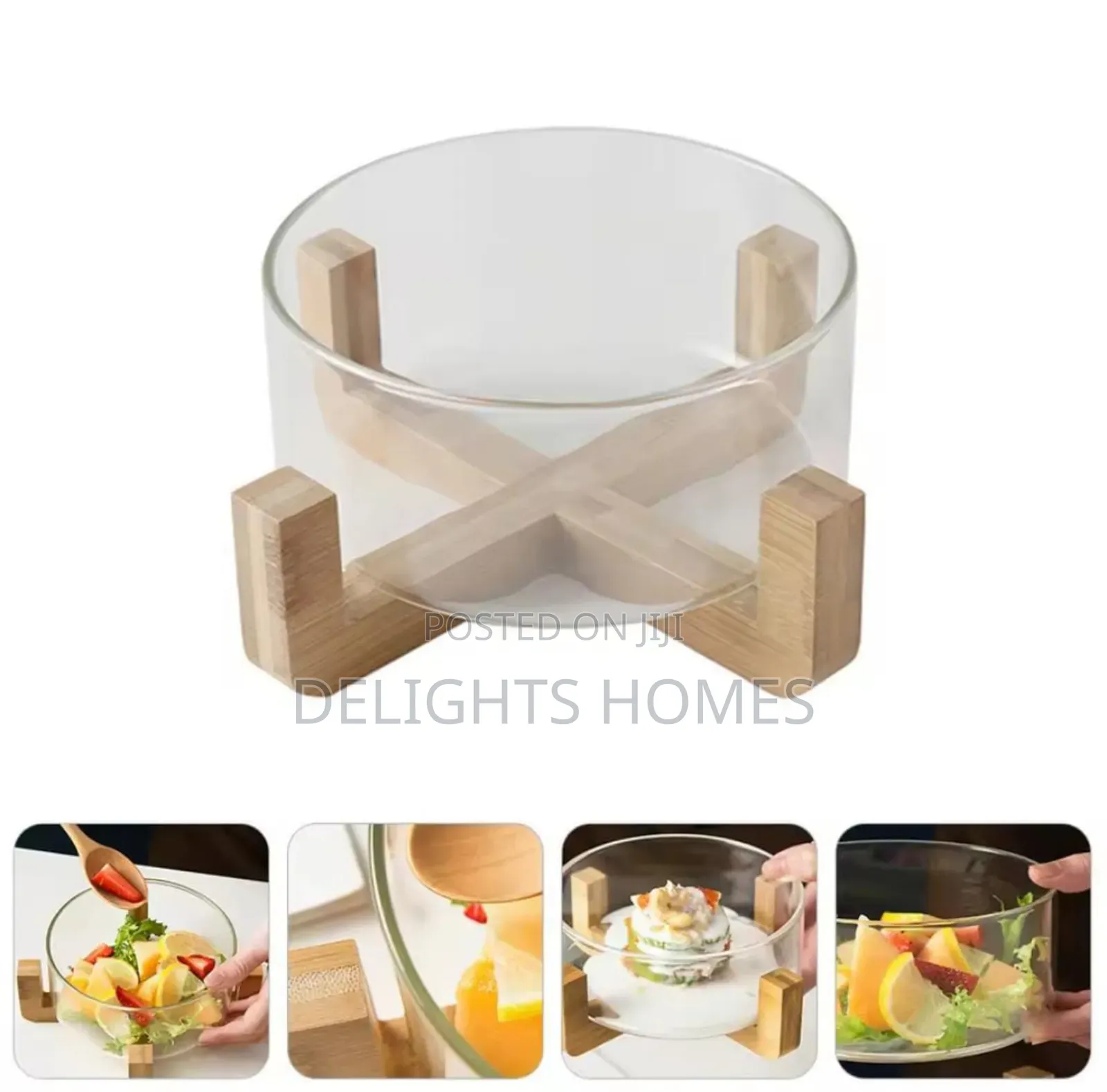 Borosilicate Glass Salad Bowl-Alp