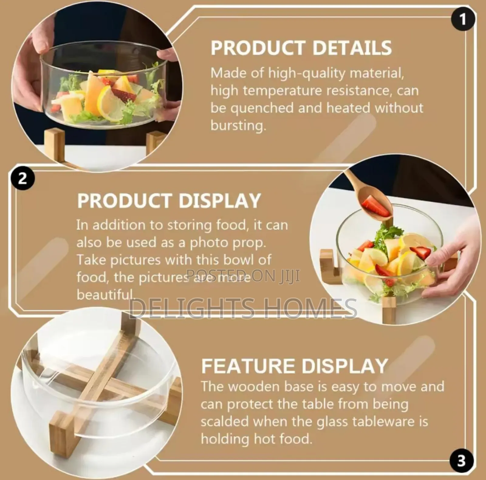 Borosilicate Glass Salad Bowl-Alp