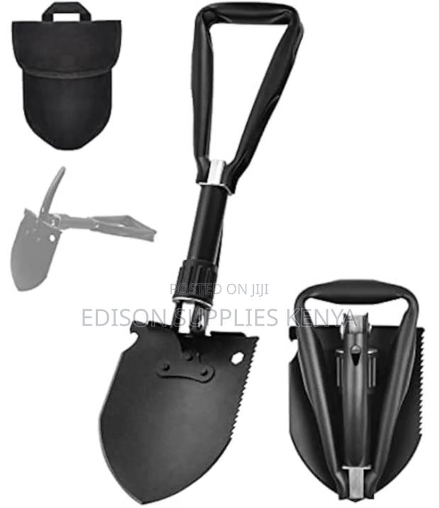 Folding Shovel Foldable Spade Camping Pick Axe Hoe Gardening Trowel
