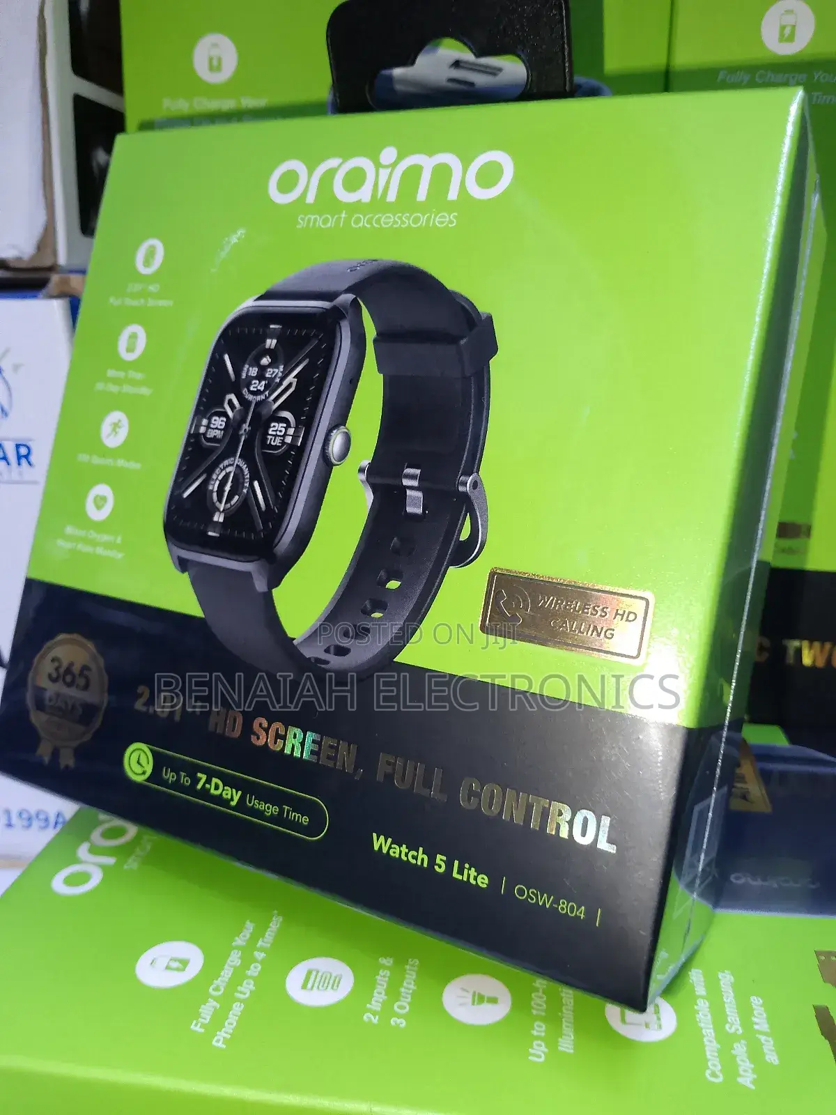 Oraimo Smart Watch 5 Lite 28 Days Standby Time 7 Days Usage Time