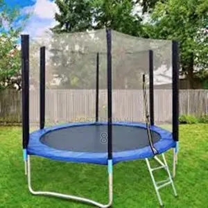 6ft Kids Outdoor Trampoline – With Safety Enclosure Padded Poles