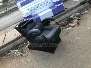 Black Basin Shampoo Unit With Good Leather - main view