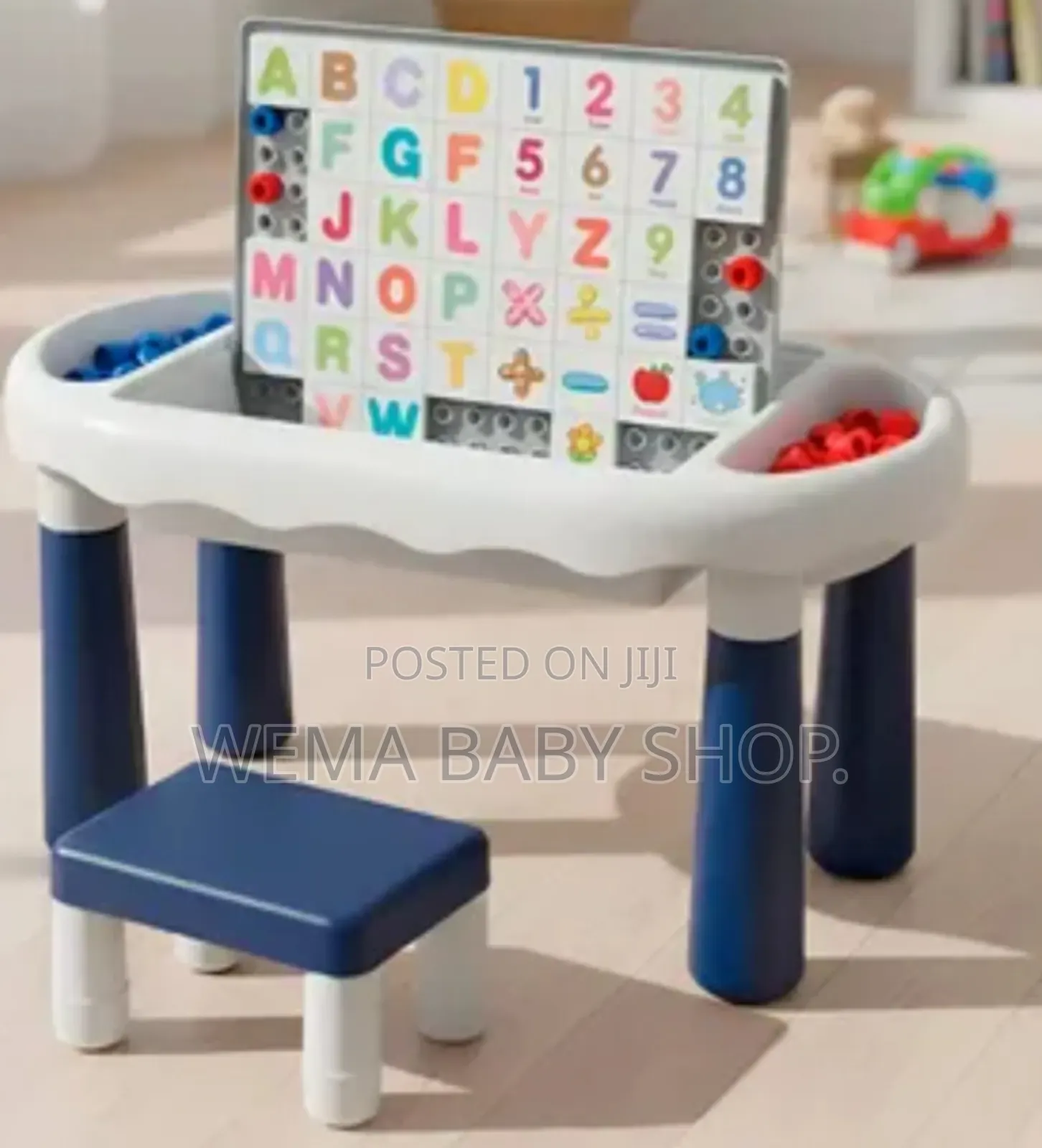 6 in 1 Kids Learning and Activity Table -With Magnetic Board