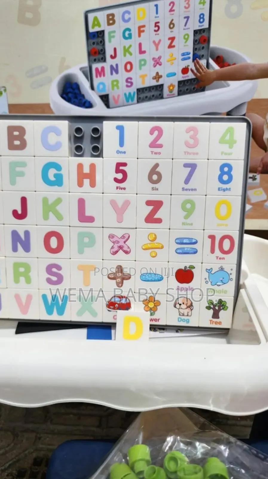 6 in 1 Kids Learning and Activity Table -With Magnetic Board