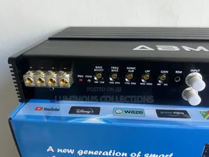 Pumping Bass Abm 1800w RMS Monoblock. With Bass Knob