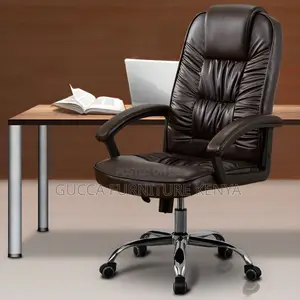 Executive Leather Front Desk Office Chair