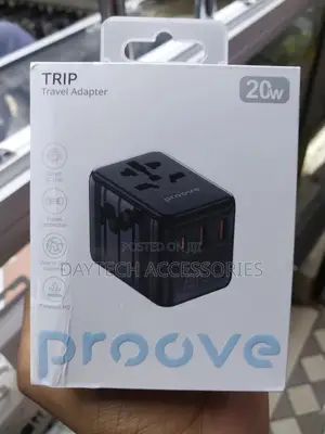 The Proove Trip 20w Travel Adapter.