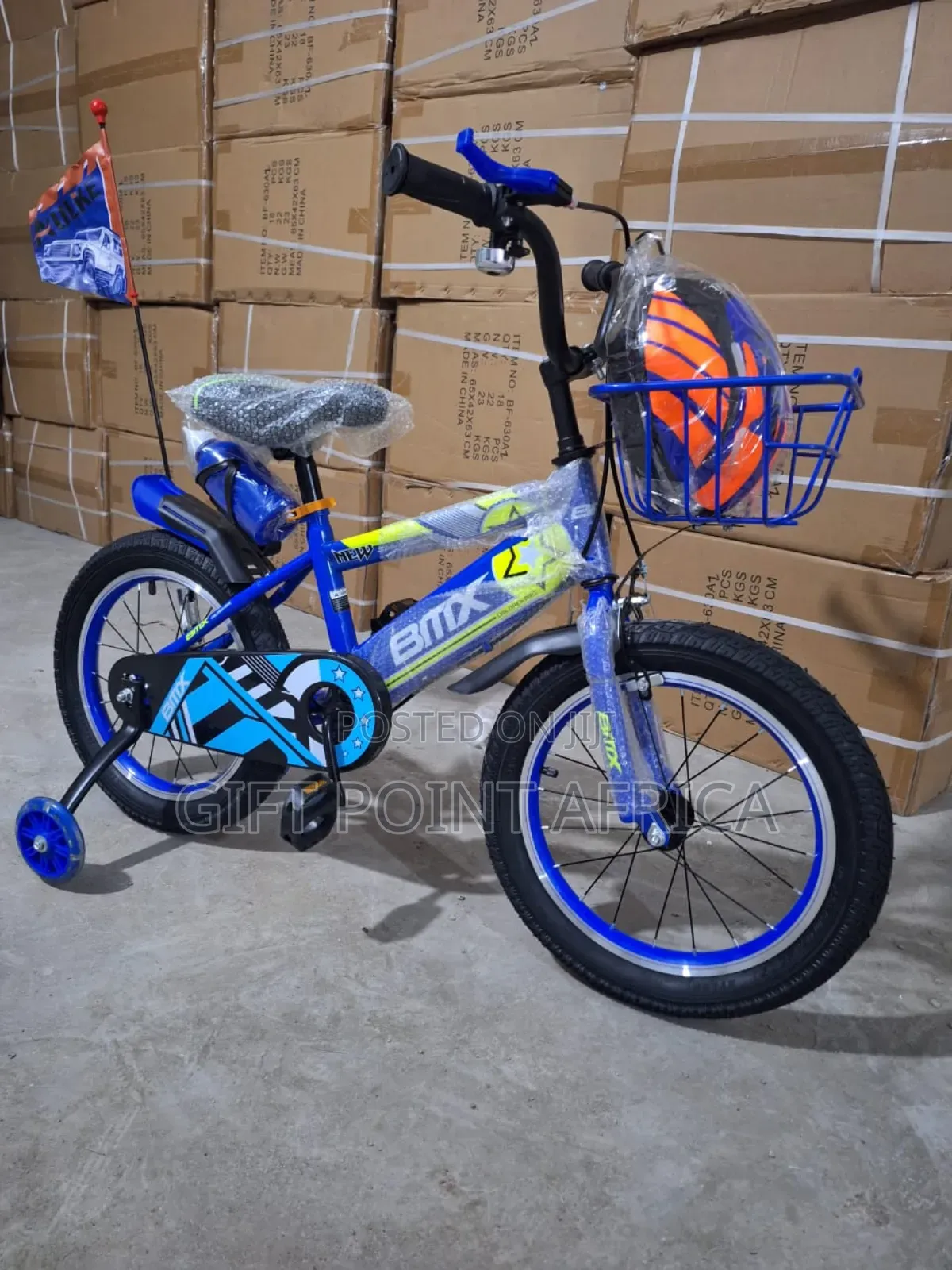 Bike Size 16 With Protective Helmet For Kids