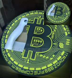 Bitcoin-themed Led Bottle Glorifier — Modern Glow For Clubs Parties