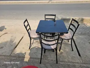Black Square Marble Restaurant And Bar Table