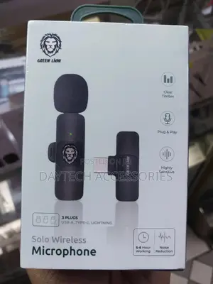 Green Lion Solo Wireless Microphone 3 Plugs