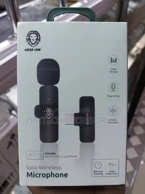 Green Lion Solo Wireless Microphone 3 Plugs