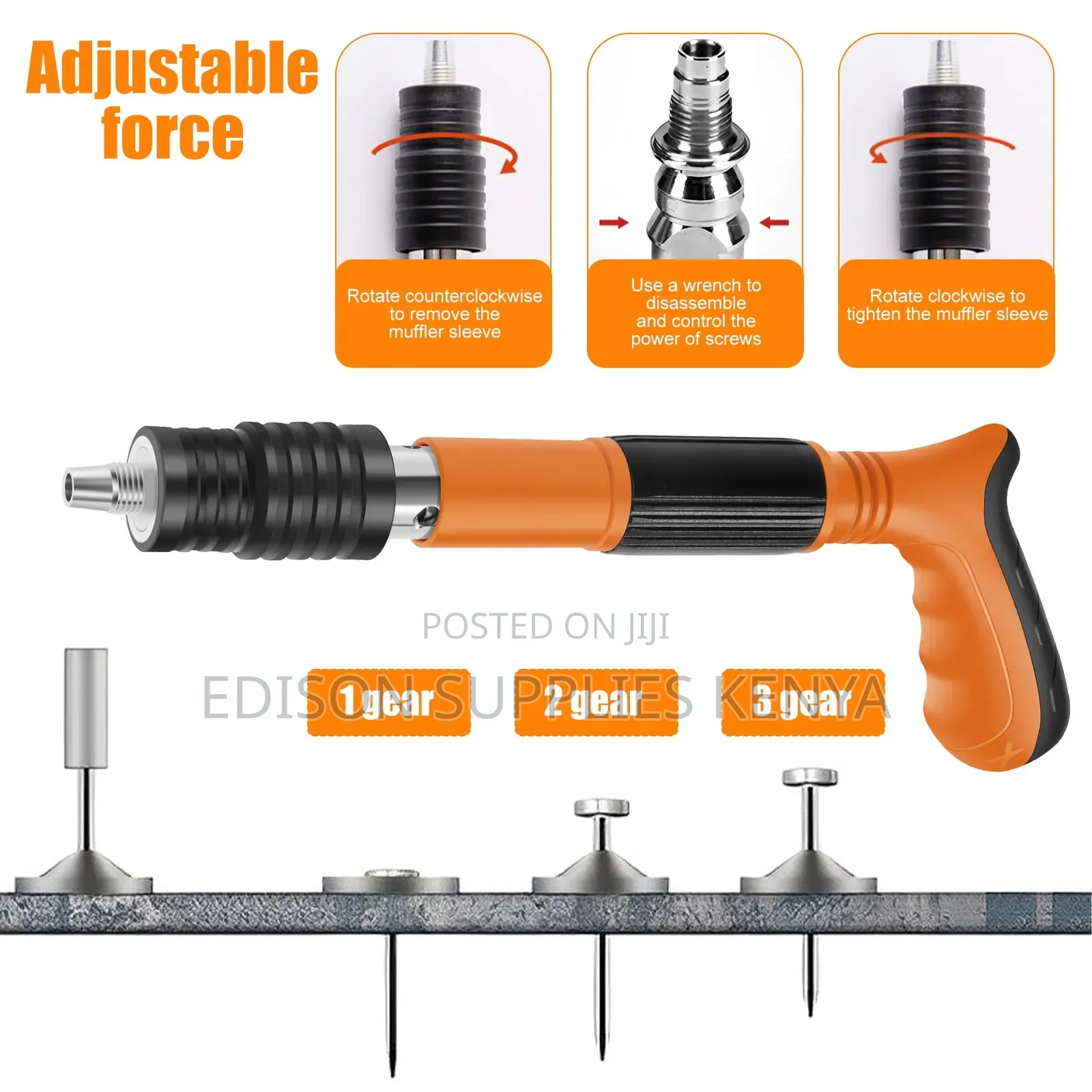 Nail Gun Manual Concrete Wood Nailer Guns One Hand Easy Nailing Tool