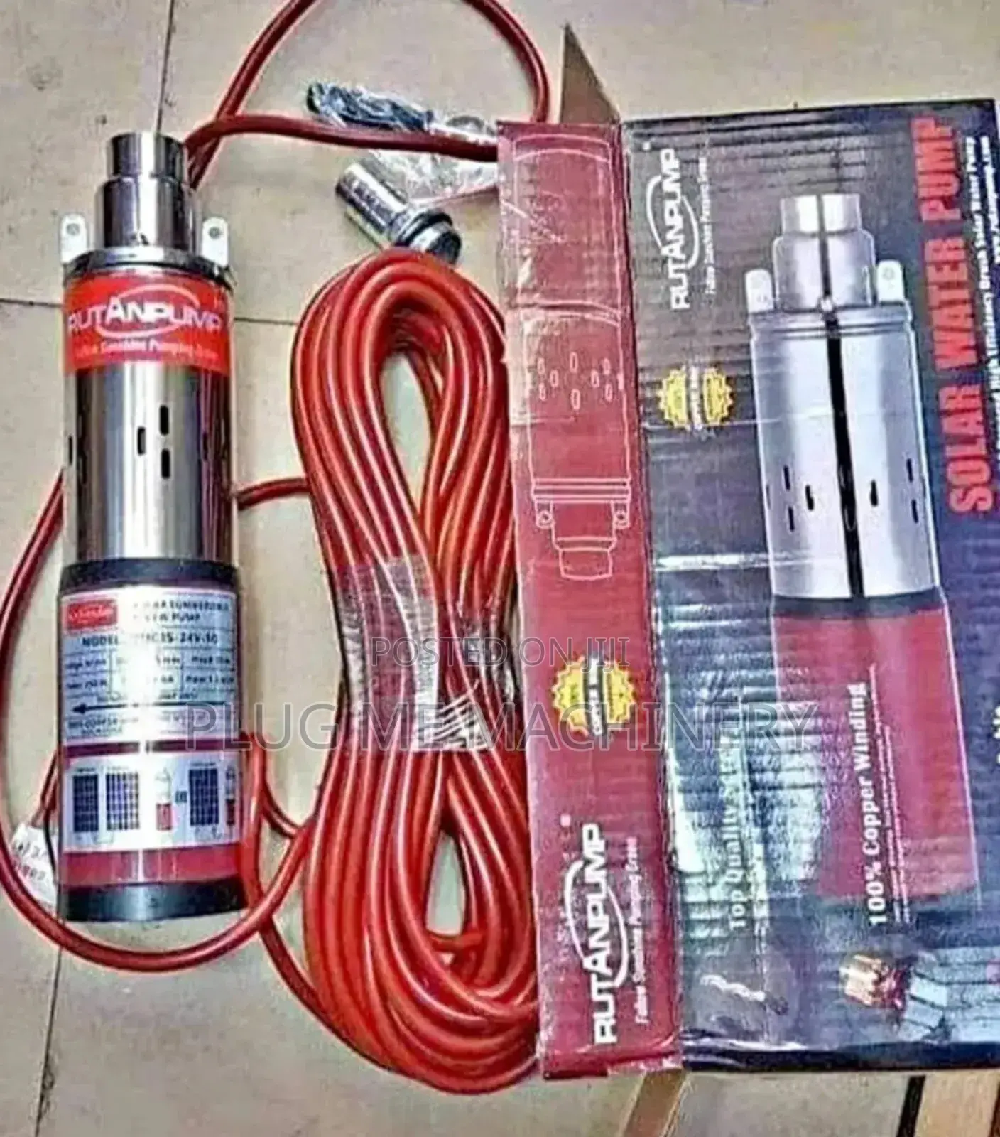 24v 250m Head Solar Submersible Pump/ Rutan Submersible Pump Dc