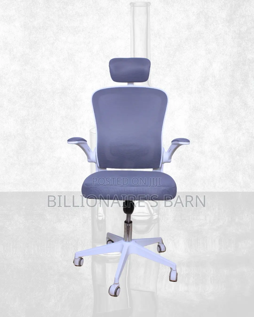 Breathable Breathable White Office Ergonomic Chair|Comfort Meets Style