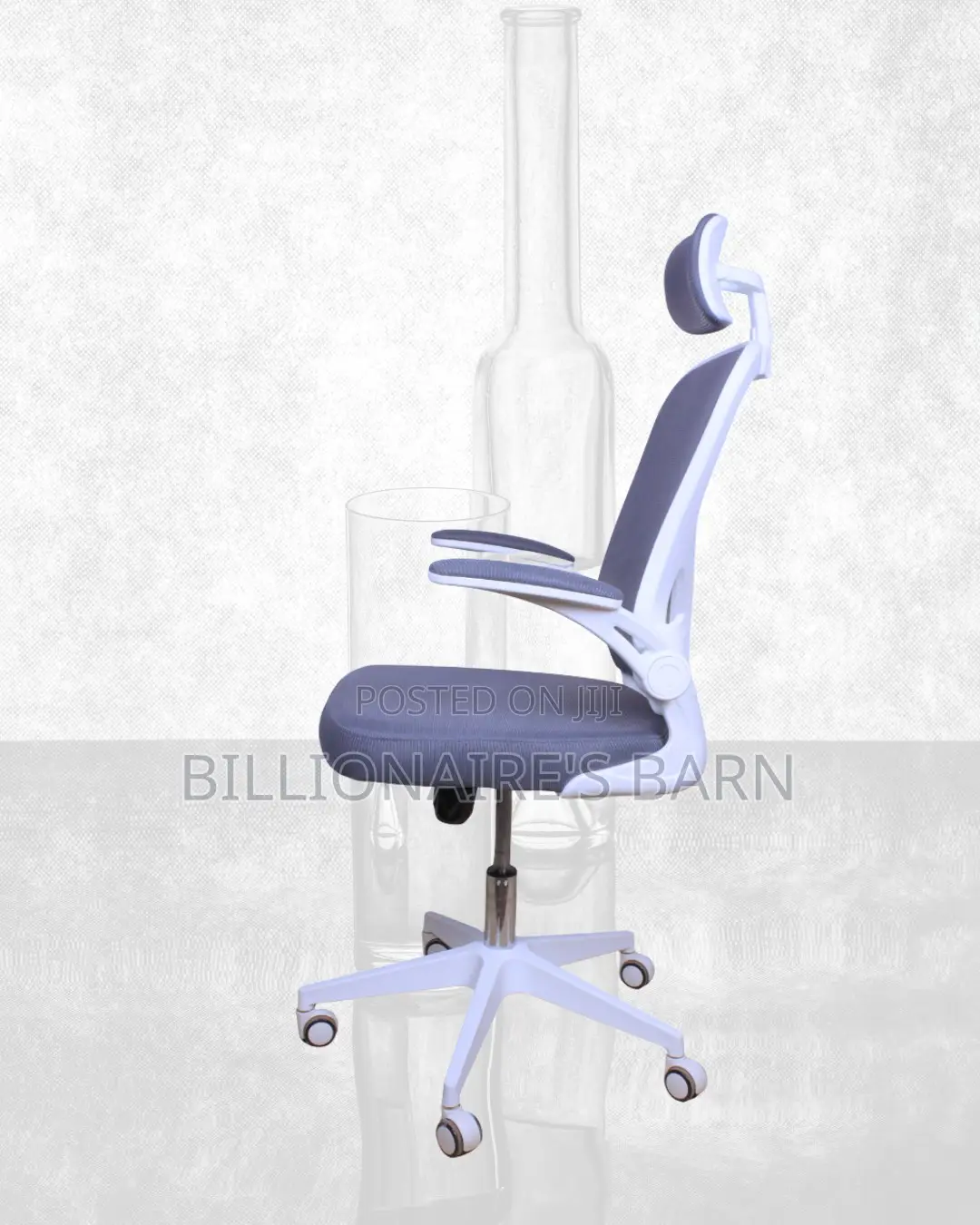 Breathable Breathable White Office Ergonomic Chair|Comfort Meets Style