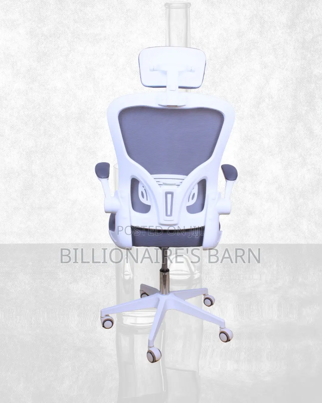 Breathable Breathable White Office Ergonomic Chair|Comfort Meets Style
