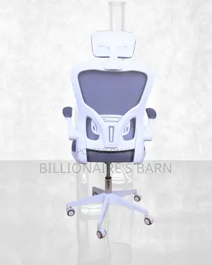 Breathable Breathable White Office Ergonomic Chair|Comfort Meets Style