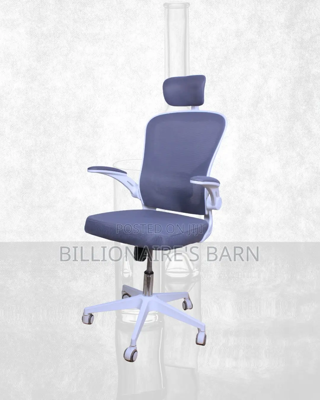 Breathable Breathable White Office Ergonomic Chair|Comfort Meets Style