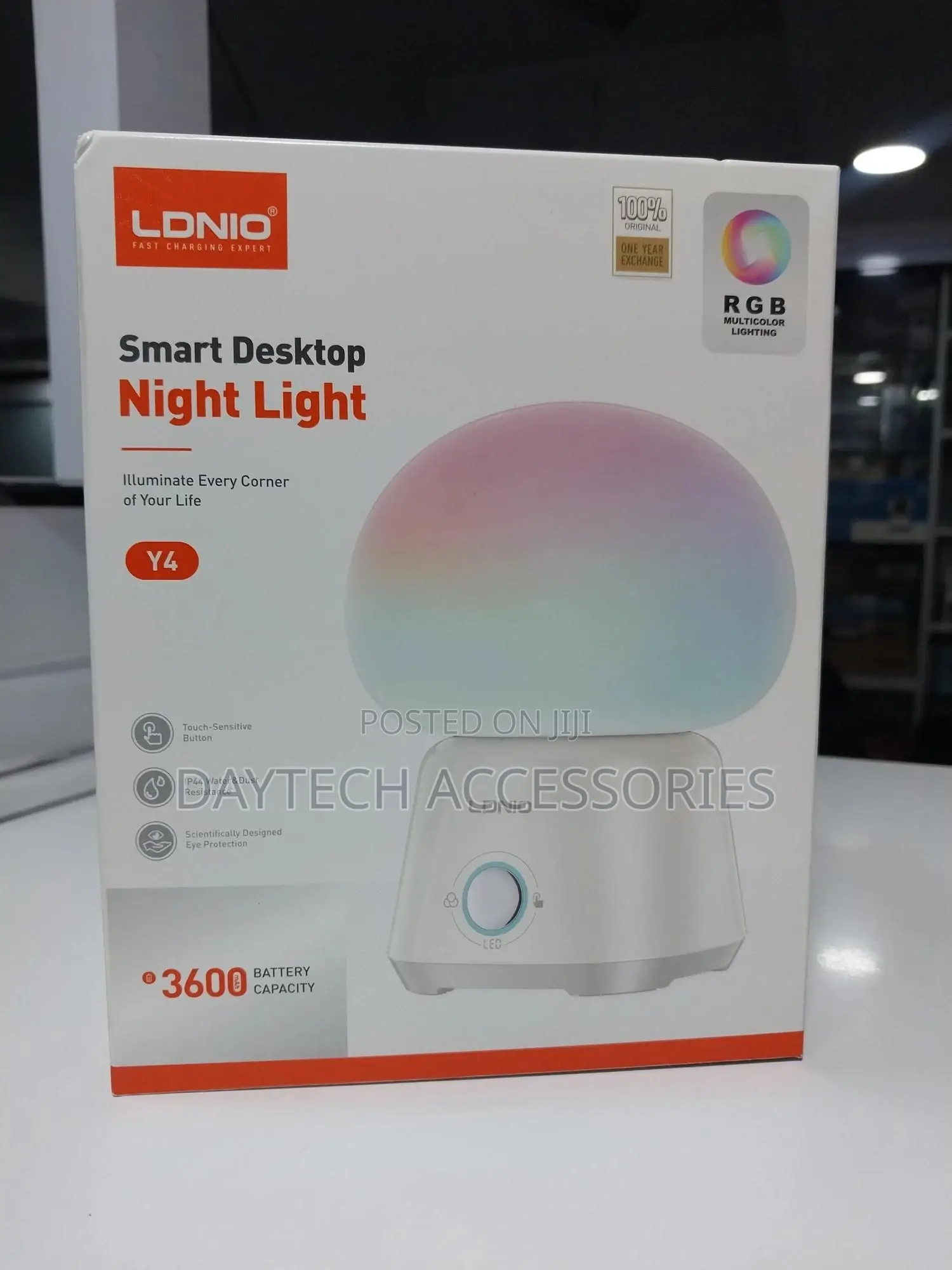 Ldnio Y4 Smart Desktop Night Light With 3600mah Battery Touch Lamp.
