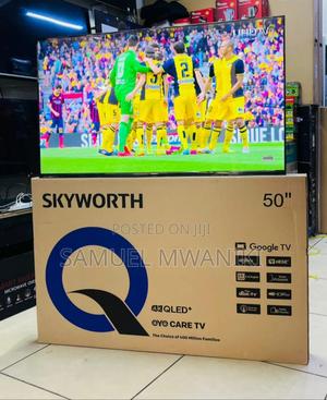 Skyworth 50"inches Qled Uhd Google Tv Frameless Screen 120hz New Model