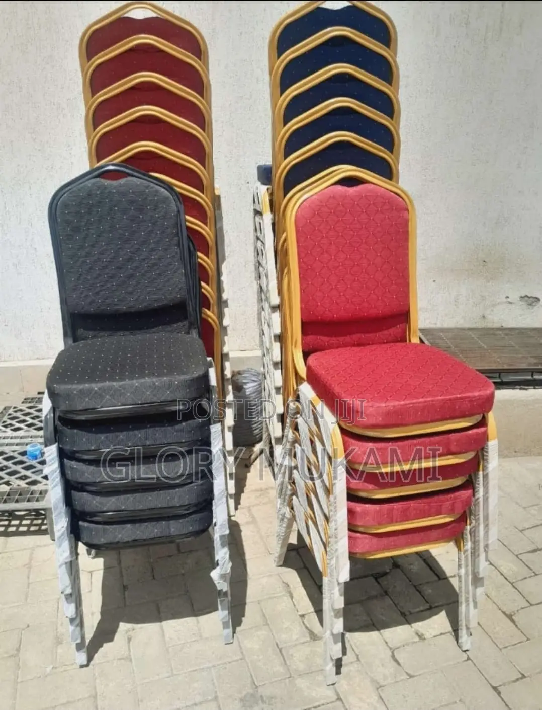 Red Black Imported Conference Chairs